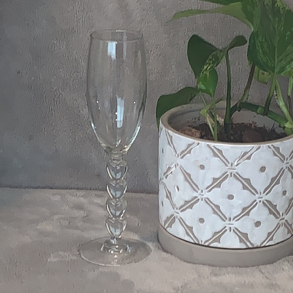 🌸Heart Stem Champagne Glass🌸